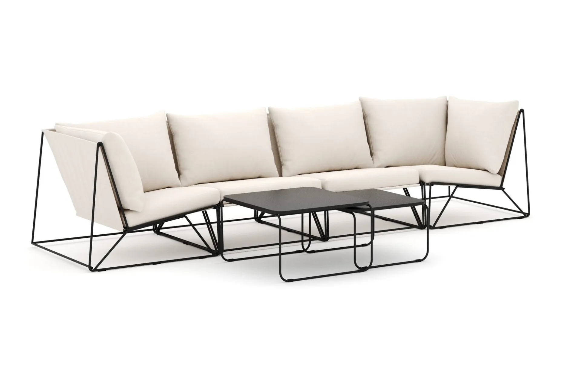 Usteryd utendørs rett 4-seters sofa