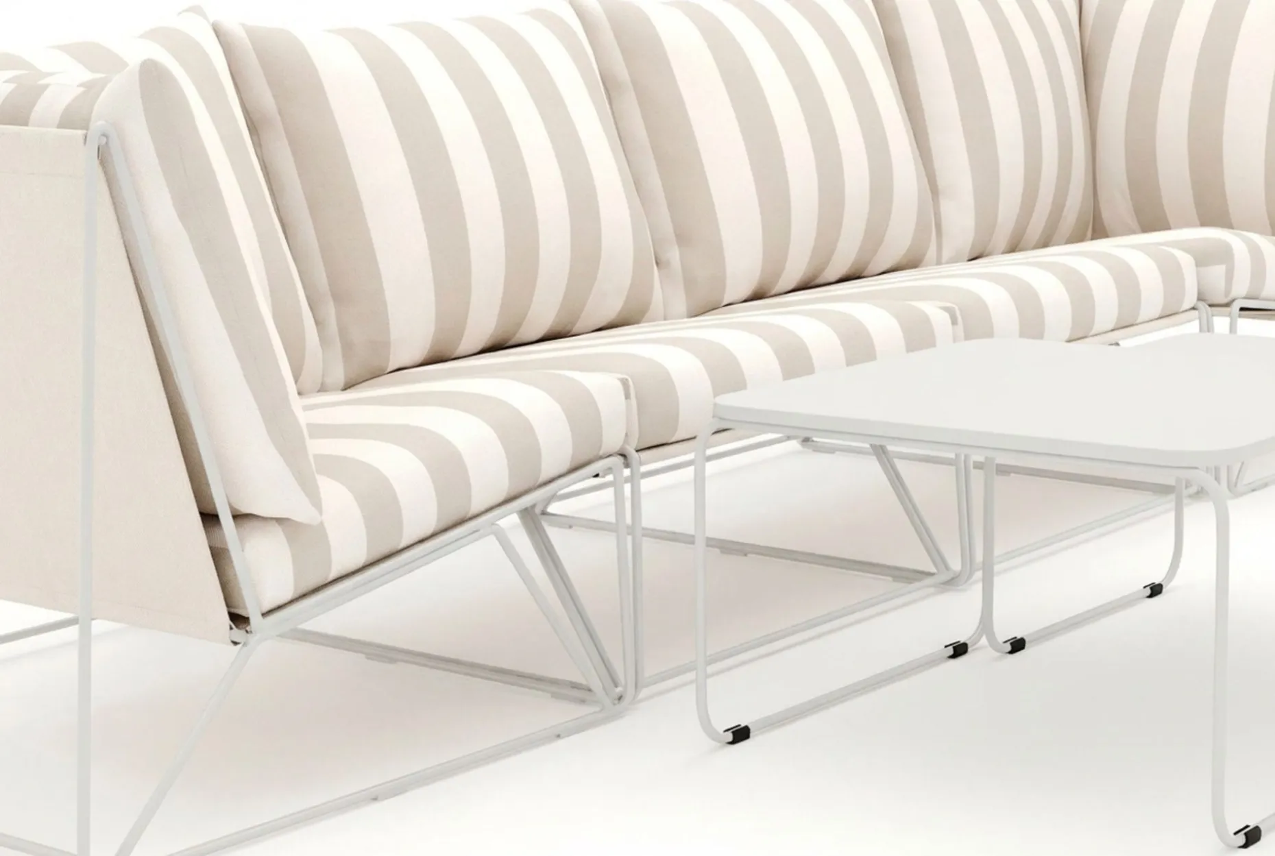 Usteryd utendørs rett 4-seters sofa