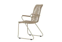 Utendørs lenestoler (med armlener) Venture Home Bois spisestol – beige / beige tau FSC Mix Beige