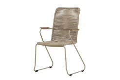 Utendørs lenestoler (med armlener) Venture Home Bois spisestol – beige / beige tau FSC Mix Beige
