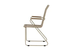 Utendørs lenestoler (med armlener) Venture Home Bois spisestol – beige / beige tau FSC Mix Beige