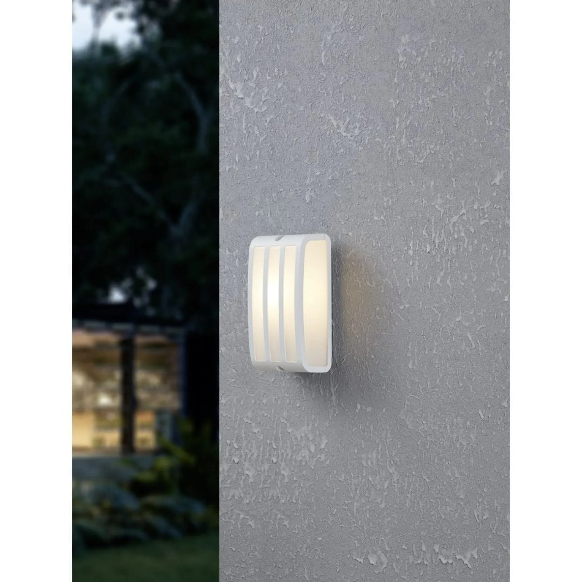 Utvendig vegglampe Camarda Hvit