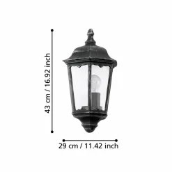 Utvendig vegglampe Navedo Overflatemontert