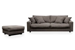 Valencia sofagruppe ekstra dyp 3-seters sofa + fotskammel