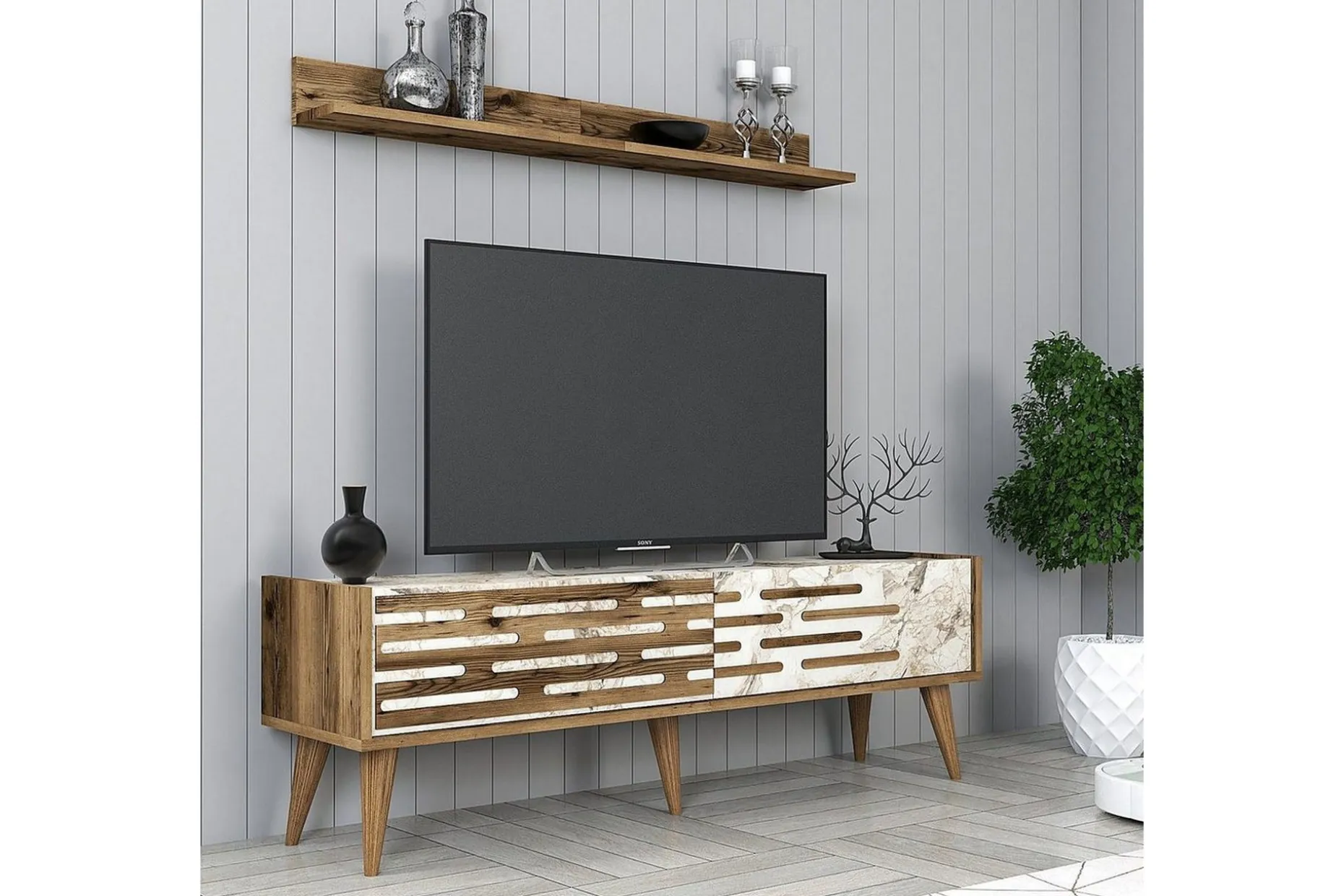 Valensiya TV-møbelsett 140x45 cm