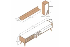 Valensiya TV-skap 180 cm