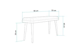 Valsot Sittebenk 33 cm