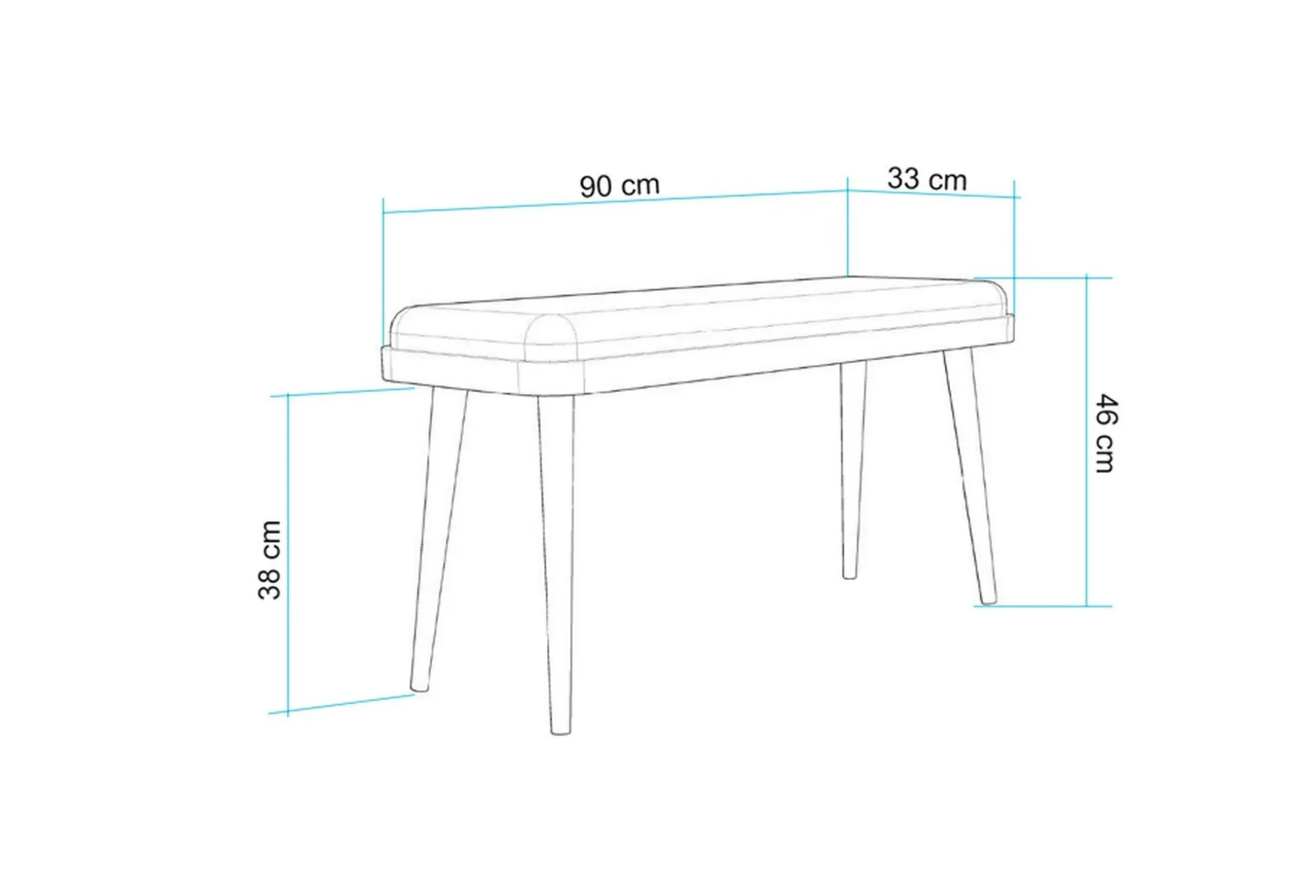 Valsot Sittebenk 33 cm