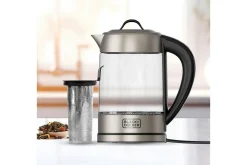 Vannkoker Black+Decker i Glass med Te-filter 1.7L