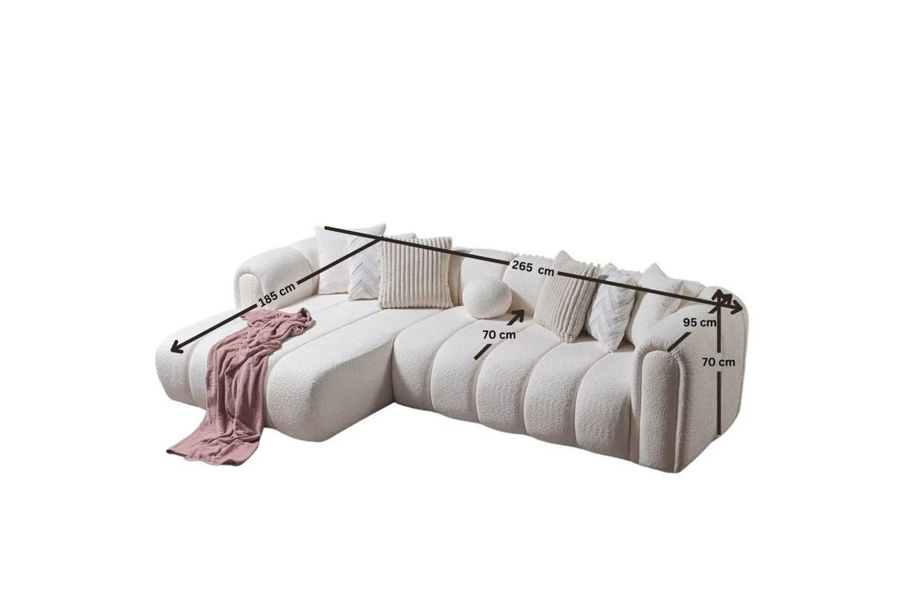 Varrel Sofa med divan 3-seter