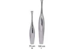 Vase Wohnling polert aluminiumstøp, moderne stil 75 cm