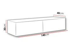 Vasil TV-benk 140 cm
