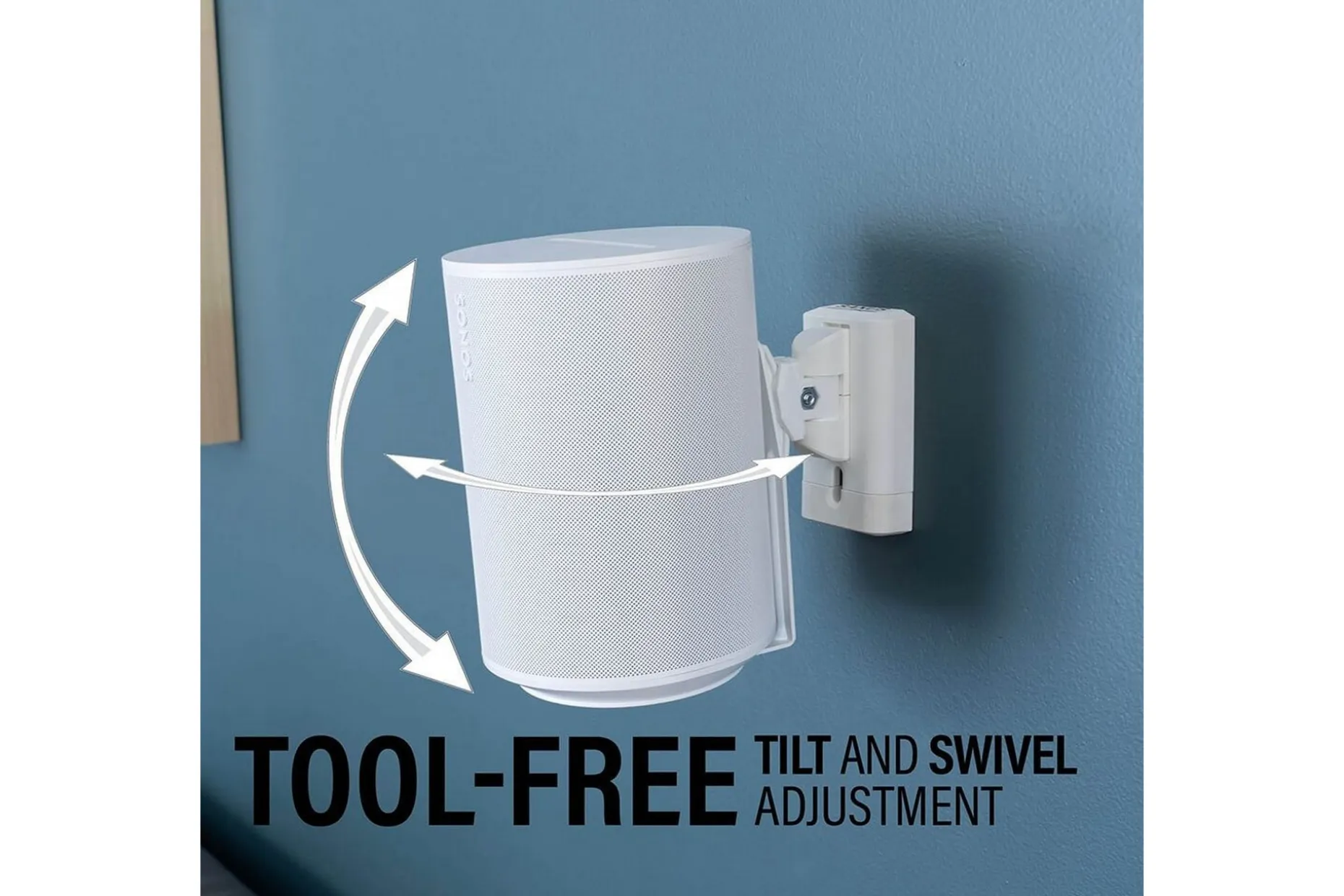 Veggfeste Sanus for Sonos ERA 100 2 Deler Hvit