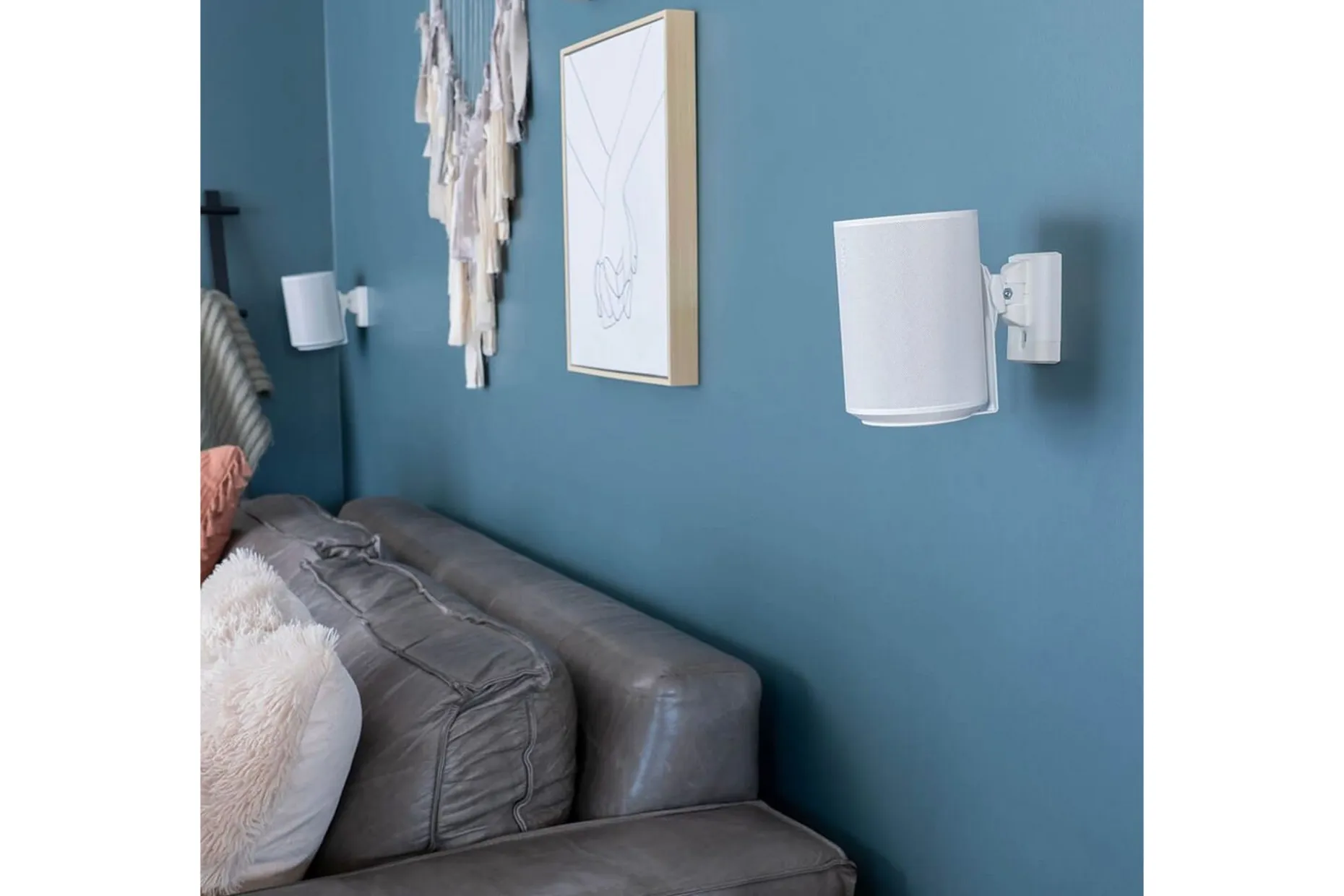 Veggfeste Sanus for Sonos ERA 100 2 Deler Hvit