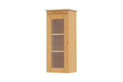 Vegghylle Cubrix 1 dør Beiset/funksjonsbeskrivelse glass, Glassedør