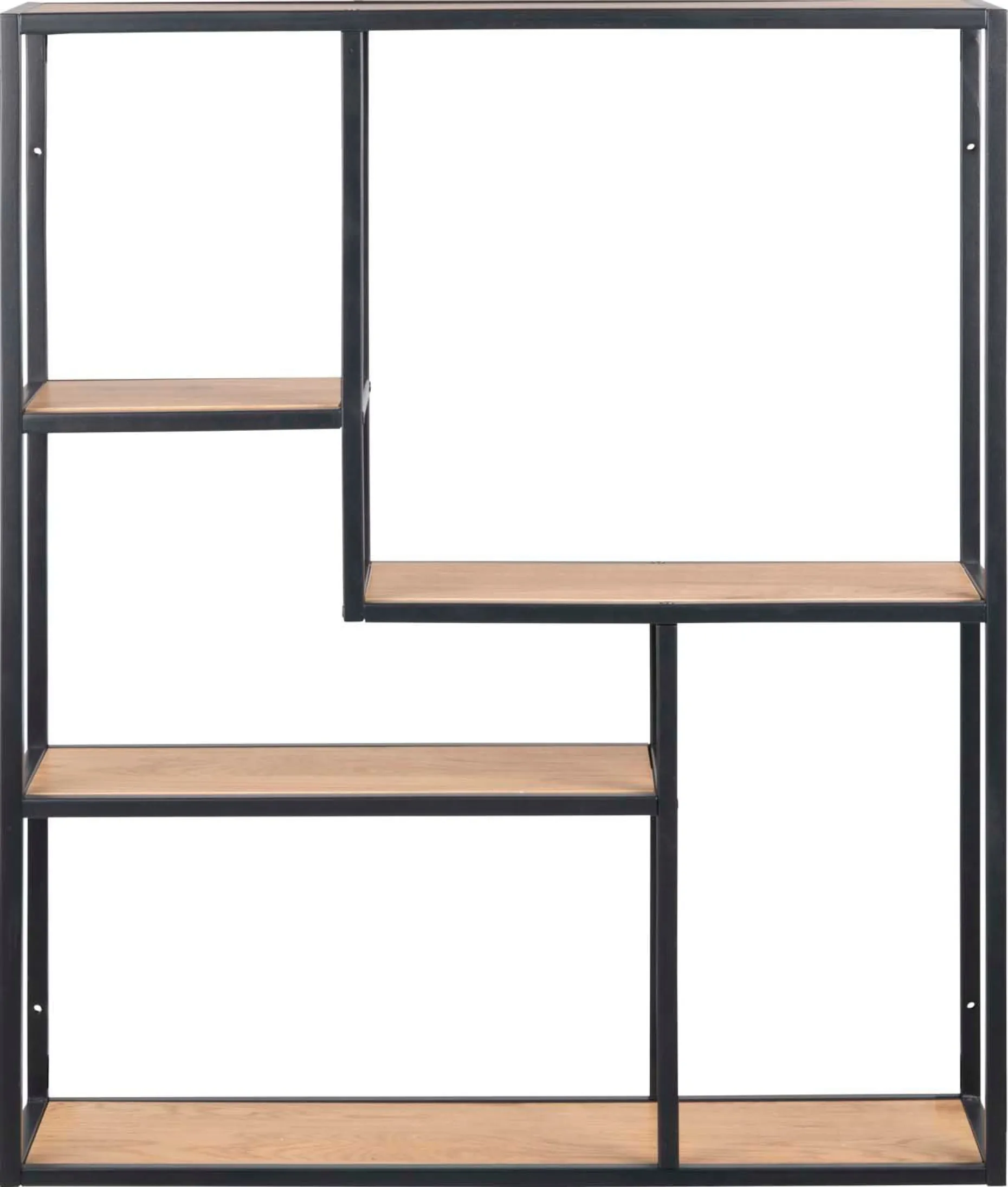 Vegghylle HOME4YOU Seaford 75x20x91 cm Eik