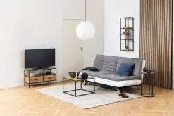 Vegghylle HOME4YOU Seaford 24x37x108 cm Eik