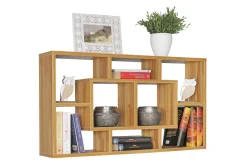 Vegghylle Wohnling PAOLA melaminbelagt MDF, oppbevaringshylle, veggmontert, moderne stil Bøk