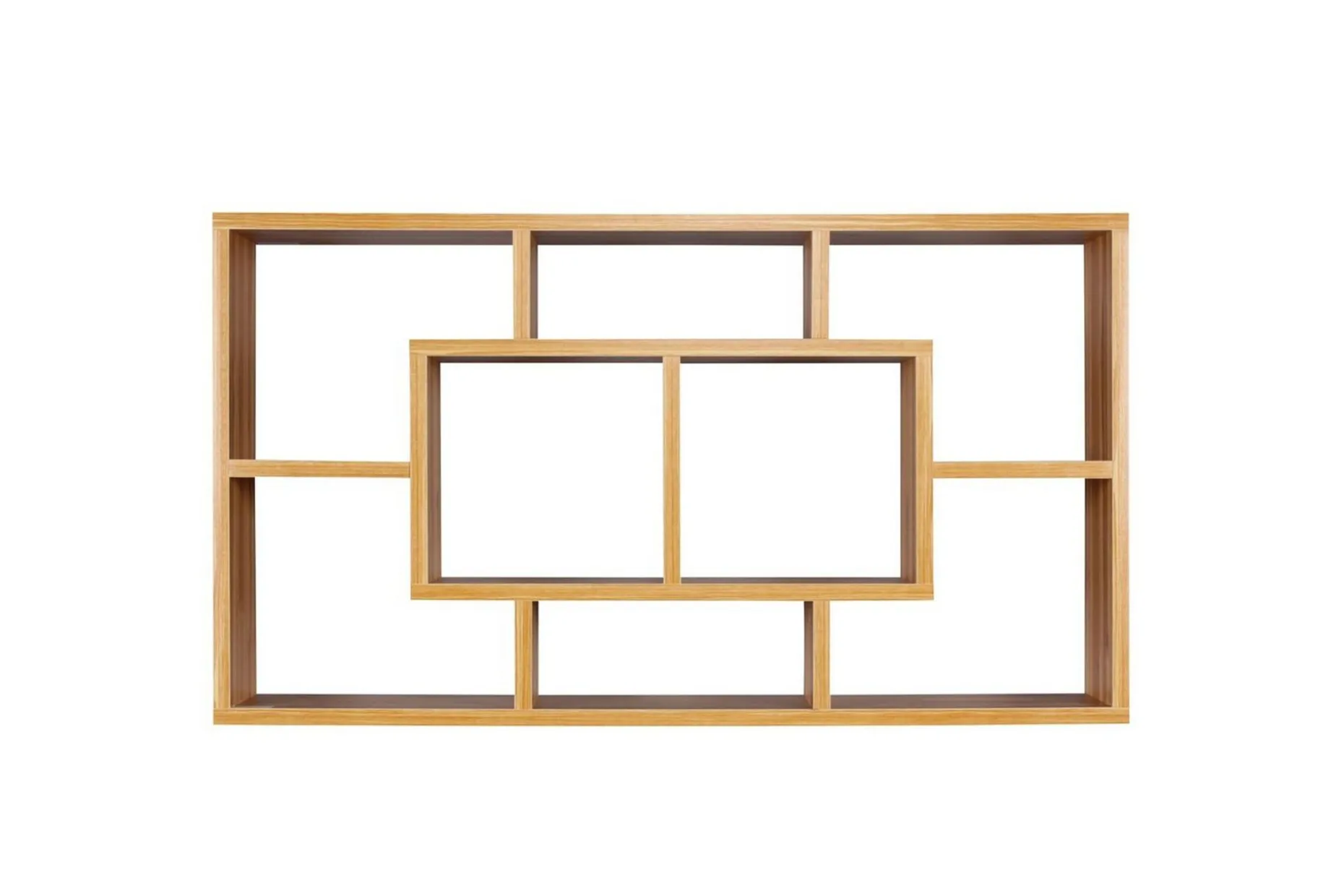 Vegghylle Wohnling PAOLA melaminbelagt MDF, oppbevaringshylle, veggmontert, moderne stil Bøk