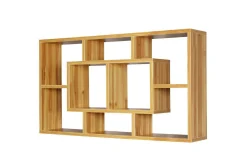 Vegghylle Wohnling PAOLA melaminbelagt MDF, oppbevaringshylle, veggmontert, moderne stil Bøk