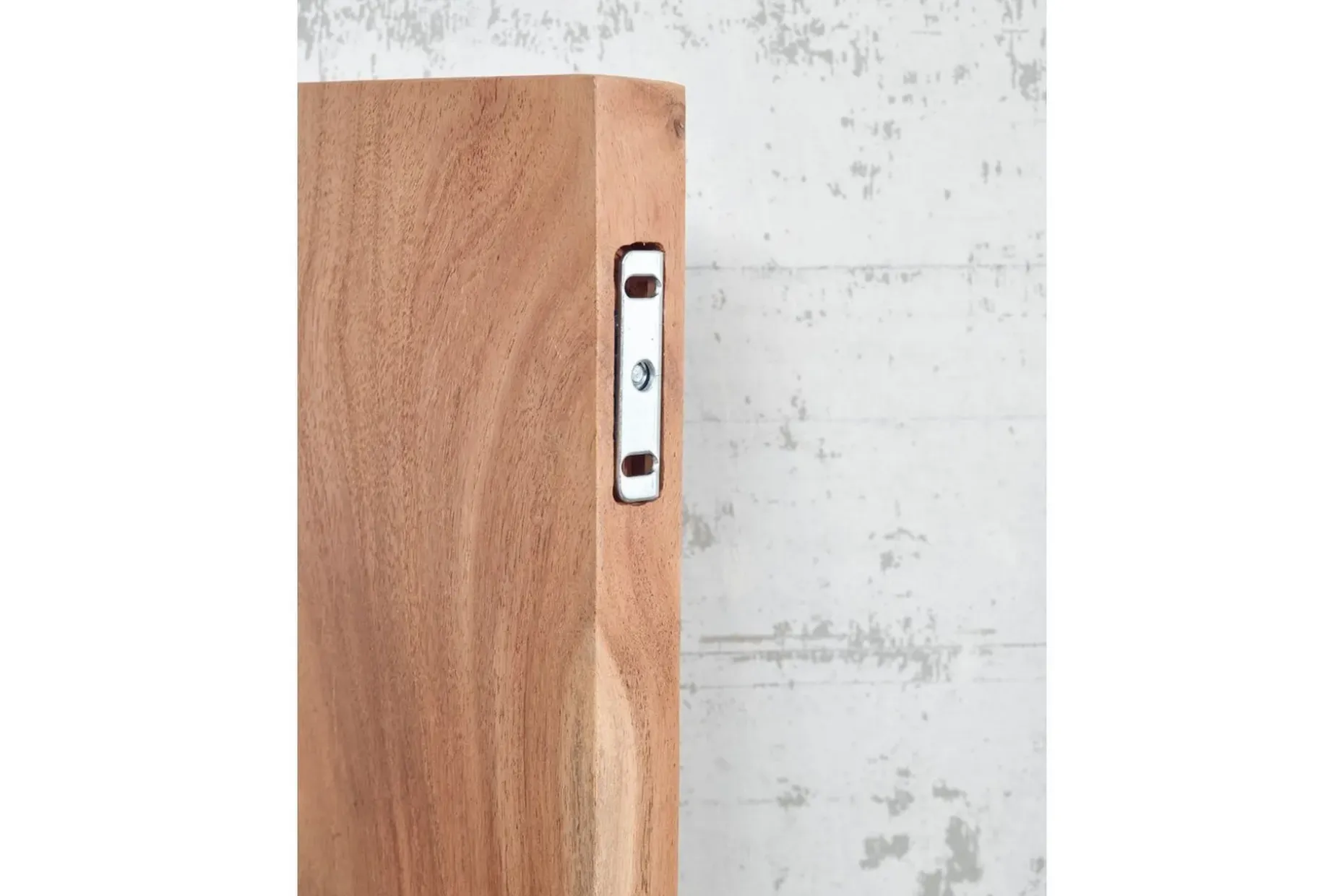 Vegghylle Wohnling trekant, heltre, flytende hylle, landlig stil 120 cm
