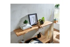 Vegghylle Wohnling trekant, heltre, flytende hylle, landlig stil 120 cm