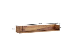 Vegghylle Wohnling Vegghengt i heltre 120 cm landstil