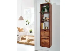 Vegghylle Wohnling Vegghengt i heltre med 2 skuffer 150 cm lagring landstil