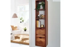 Vegghylle Wohnling Vegghengt i heltre med 2 skuffer 150 cm lagring landstil