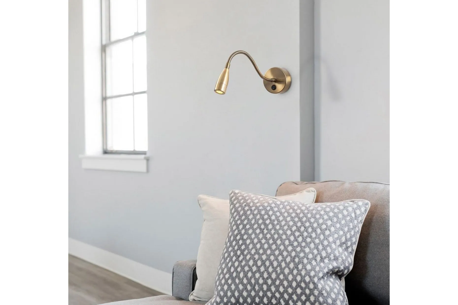 Vegg lampe Lesing Vintage Gull
