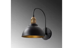 Vegg lampe Masatsune Svart / Antikk