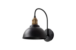 Vegg lampe Masatsune Svart / Antikk