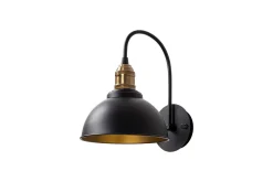 Vegg lampe Masatsune Svart / Antikk