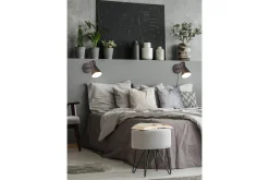 Vegglampe TRIO Enzo Matt svart