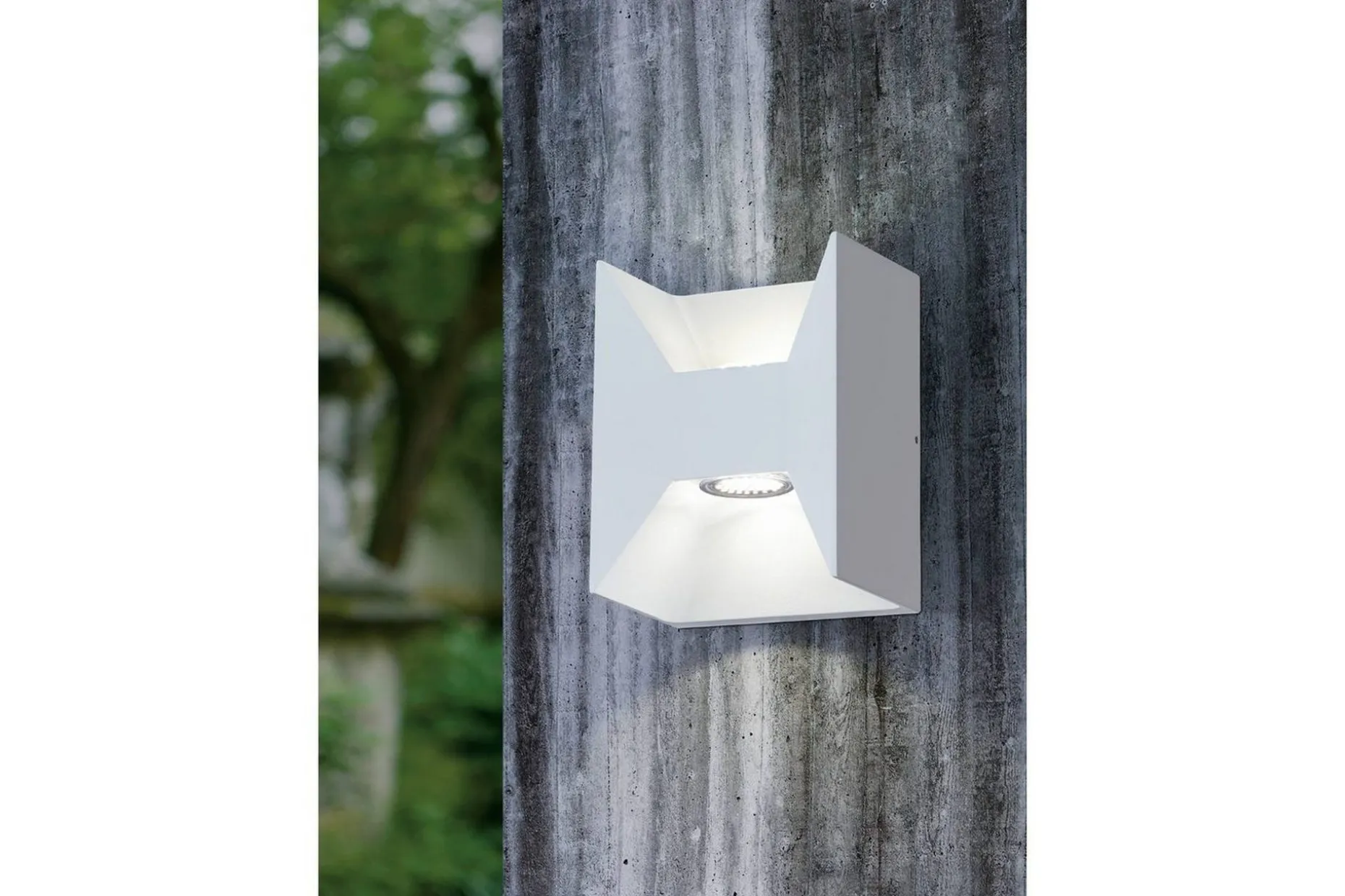 Vegglampe utendørsbelysning Eglo Morino hvit