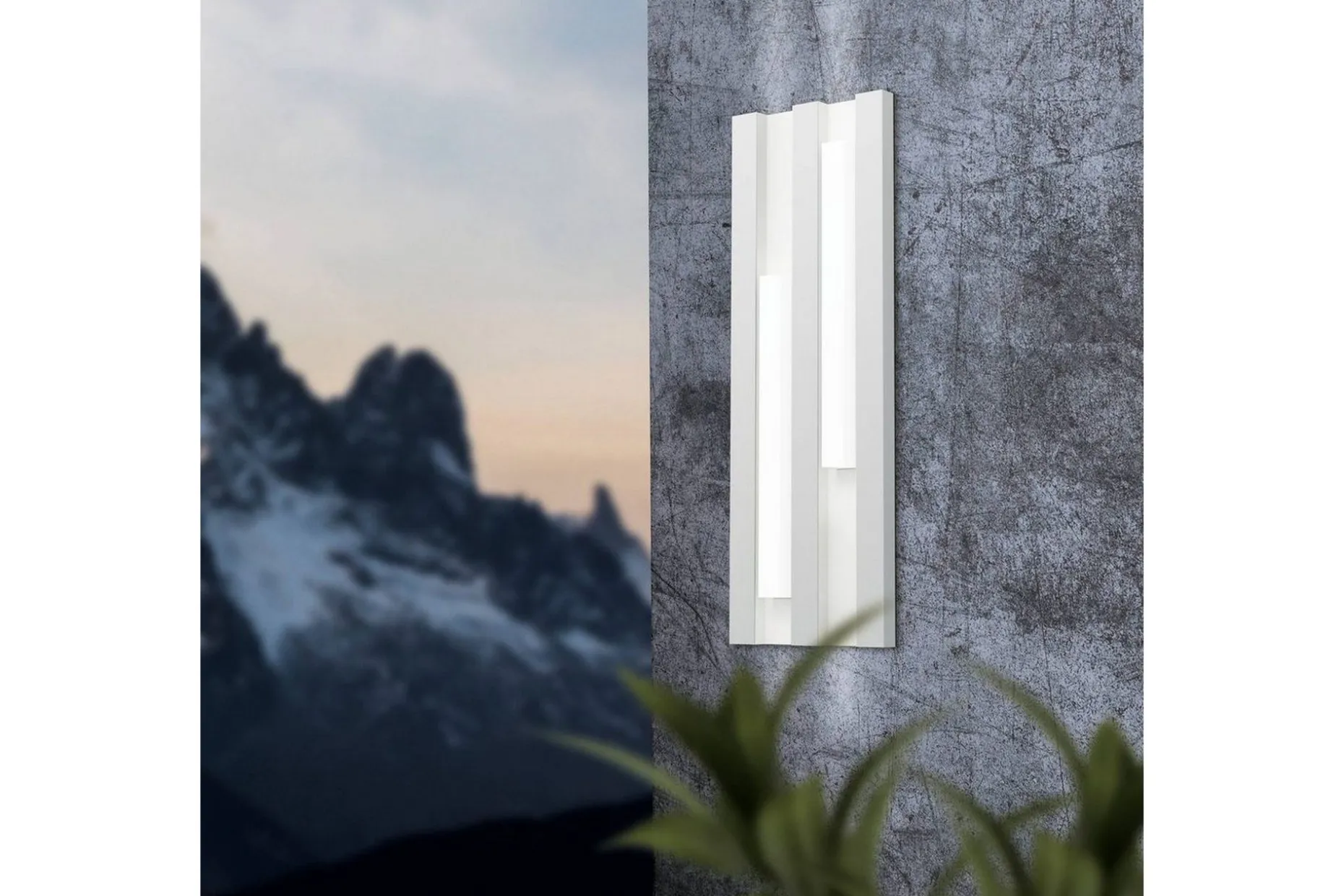 Vegglampe Utendørsbelysning Eglo Fandina Hvit/Hvit