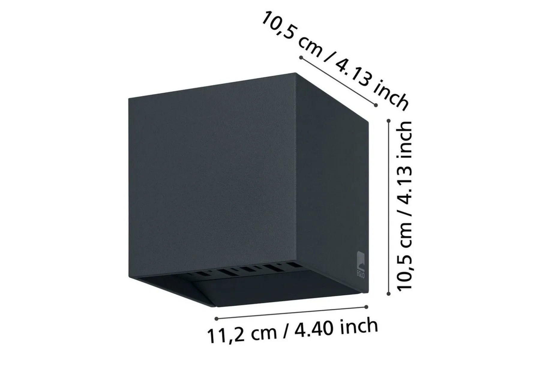 Vegglampe utendørsbelysning Eglo Spongano 120 mm