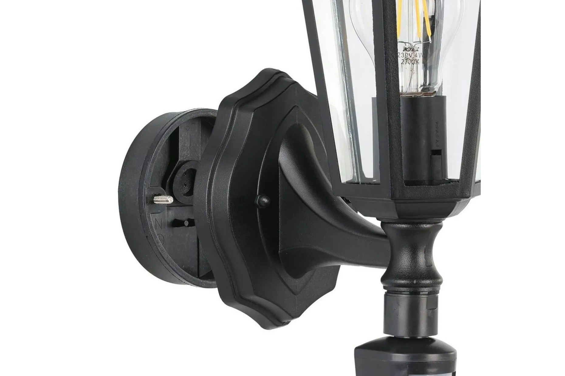 Vegglampe utendørsbelysning Eglo Laterna 4 med sensor