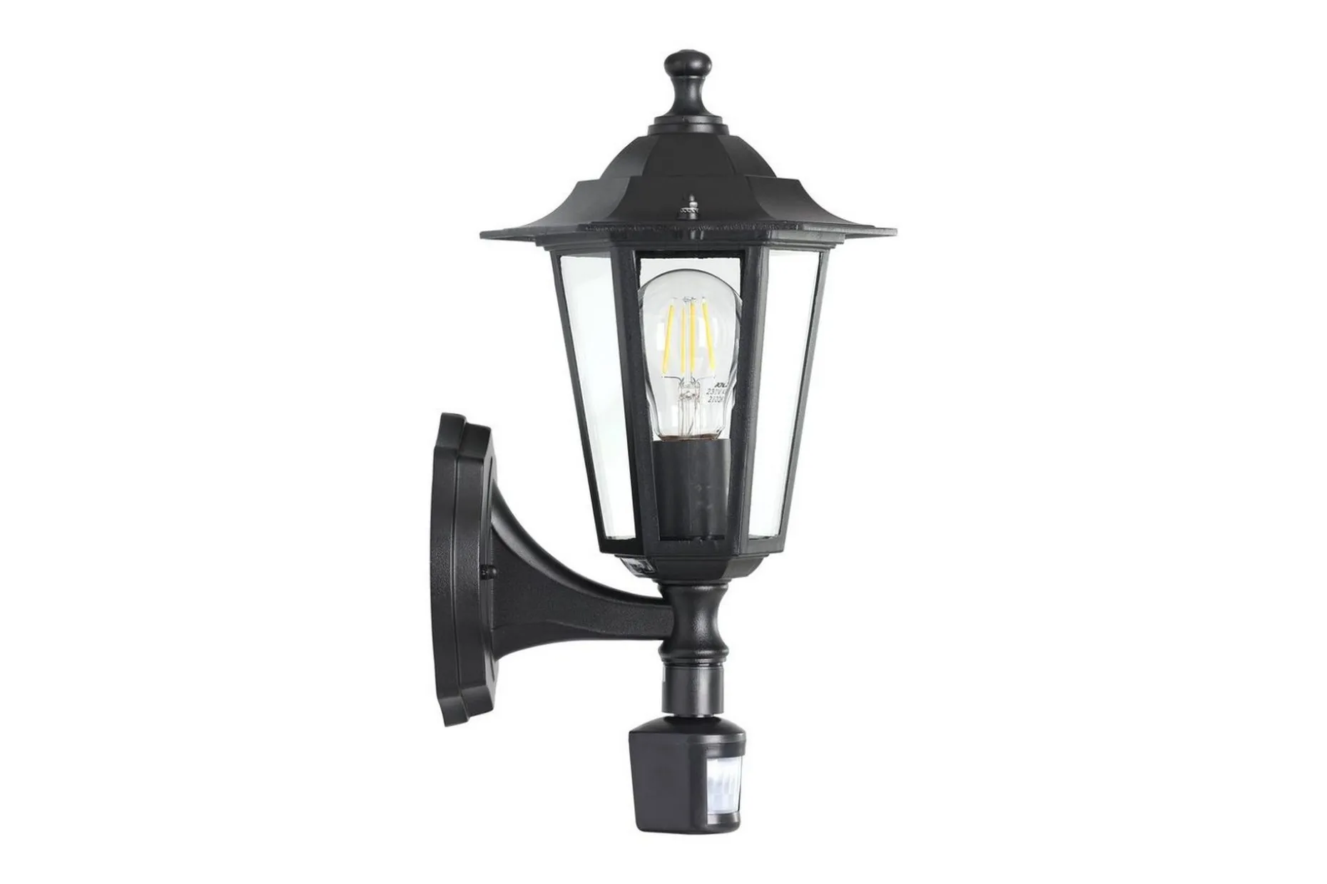Vegglampe utendørsbelysning Eglo Laterna 4 med sensor