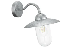 Vegglampe utendørsbelysning Eglo Riga 5 med 2 lamper og sensor rustfritt stål klar