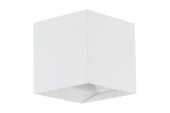 Vegglampe utendørsbelysning Eglo Lamozzo med sensor hvit transparent