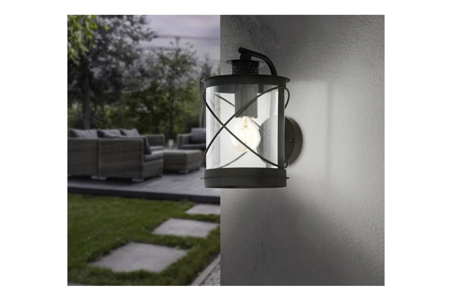 Vegglampe Utendørs Eglo Hilburn