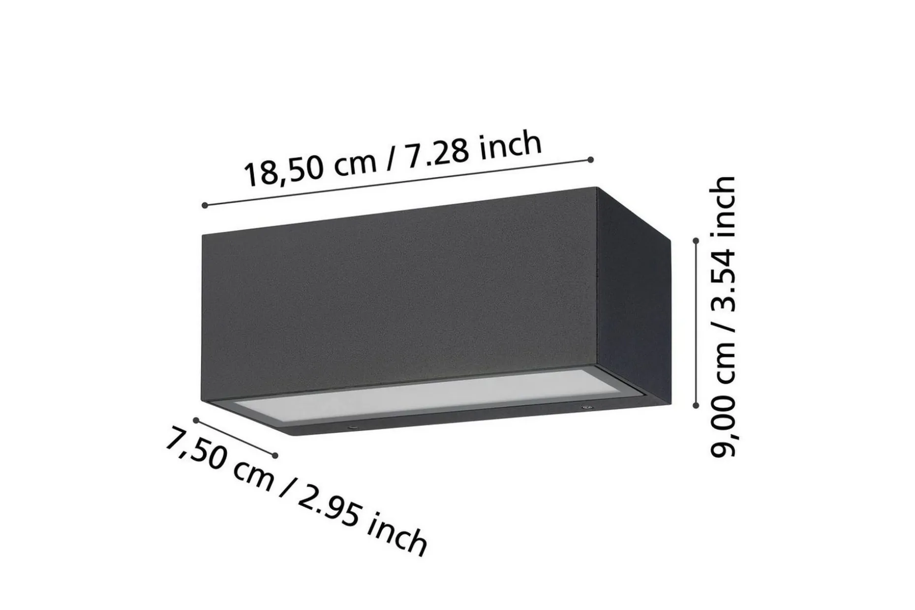 Vegglampe Utendørs Eglo Spongano 90 mm