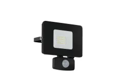 Veggstrålkaster Utendørs Eglo Faedo 3 med Sensor 20W, Svart