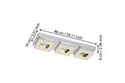 Vegg-/Taklampe Eglo Fradelo med 3 Lamper