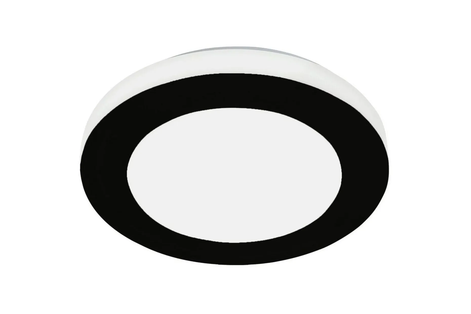 Vegg-/taklampe Eglo LED Carpi 300 mm, svart, hvit