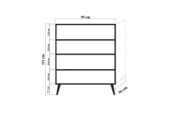 Vellavie Skap 95 cm Tredsilhuett
