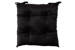 Velvet Sittepute 40x40 cm Svart
