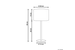 Vinkea Bordlampe 40 cm E27