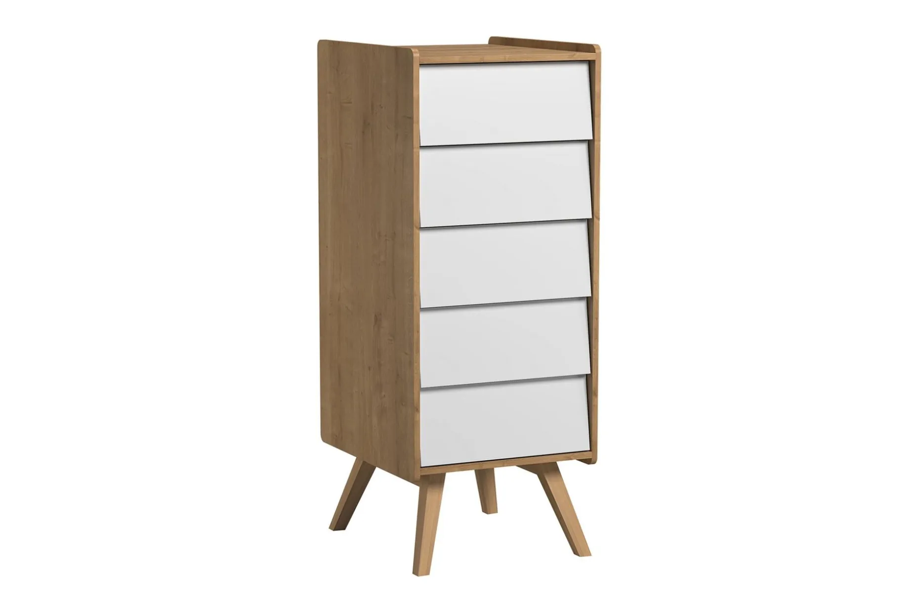 Vintage Kommode Tre / Natur / Hvit